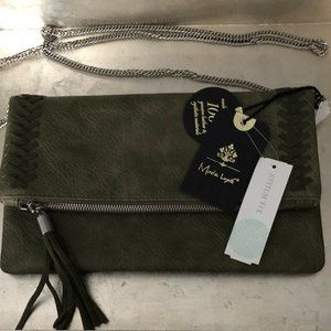 Moda Luxe Palmero Stitch Detail Clutch